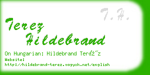 terez hildebrand business card